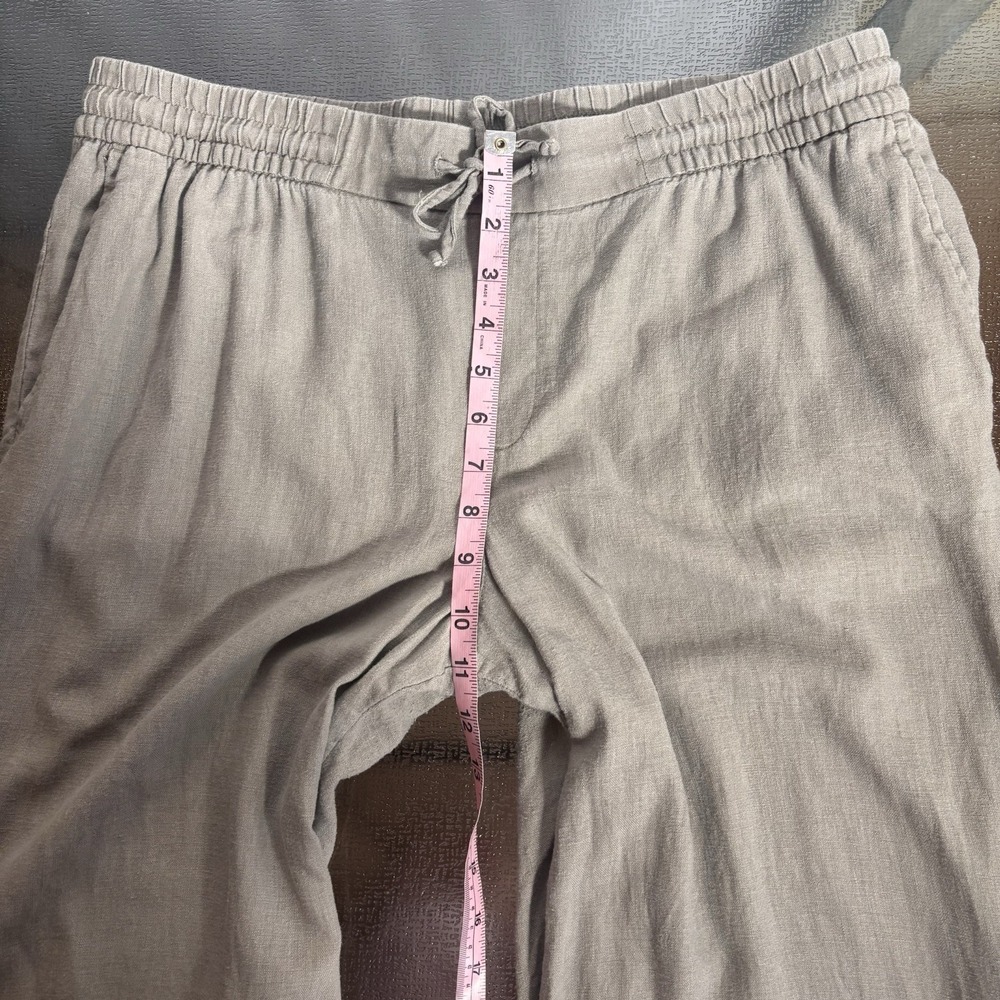 Old Navy High Rise Wide Leg Linen Pants Womens Large Resort Comfort Coastal - Picture 4 of 7